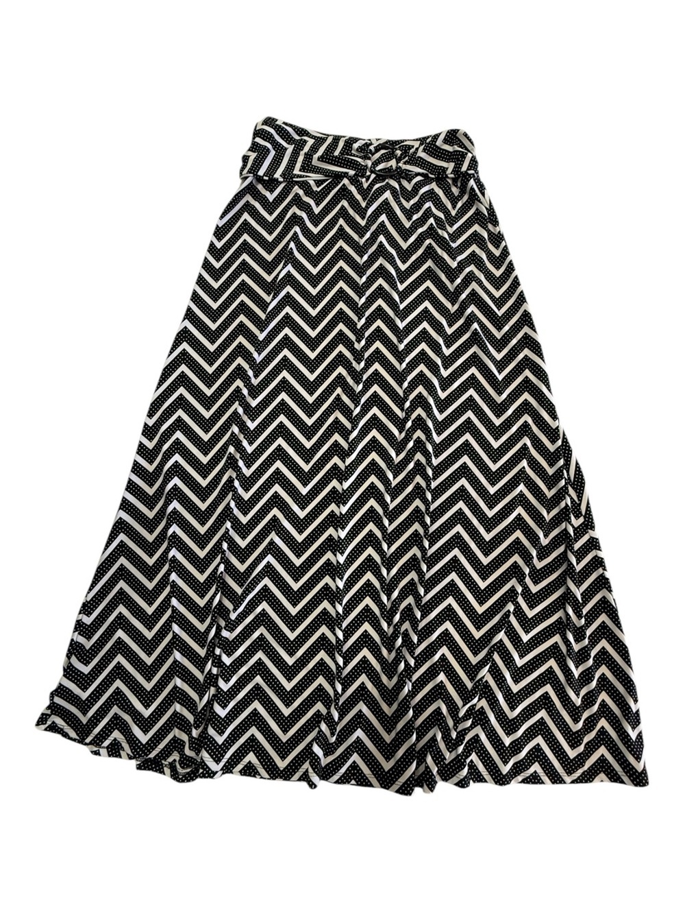Robert Louis Chevron Print Maxi Skirt Size L